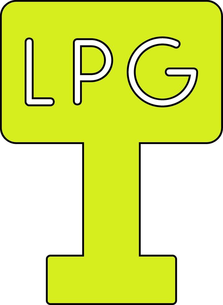 licuado petróleo gas vector icono