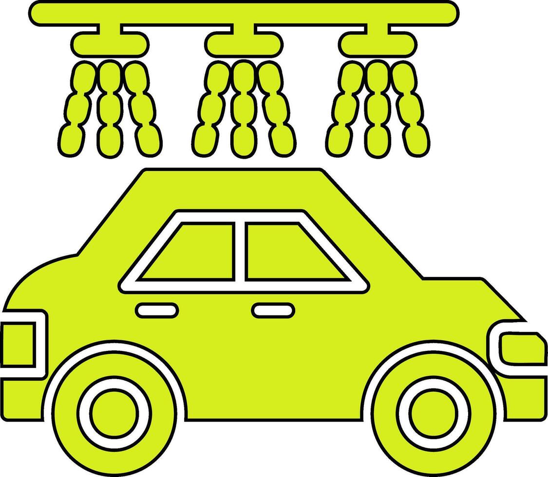 icono de vector de lavado de autos