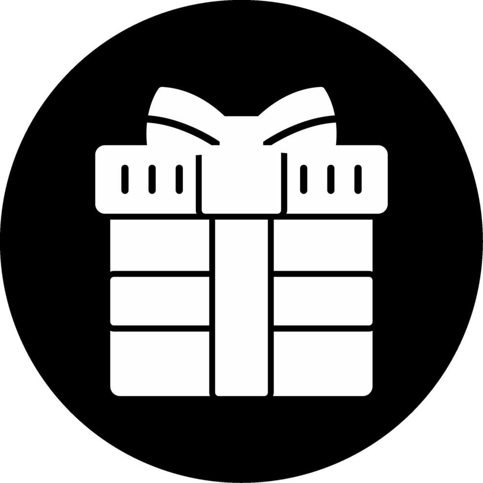 icono de vector de caja de regalo