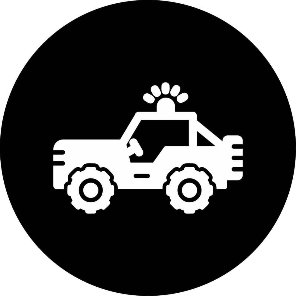 Military Jeep Vector Icon