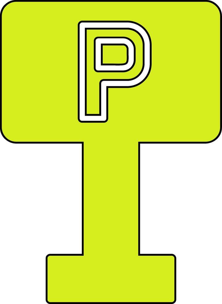 Parking Sign Vector Icon