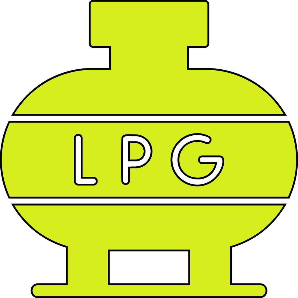 licuado petróleo gas vector icono