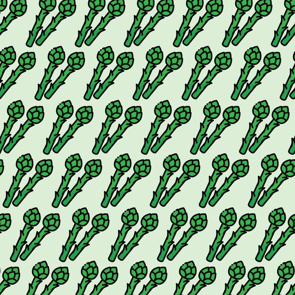Asparagus pattern design or background vector