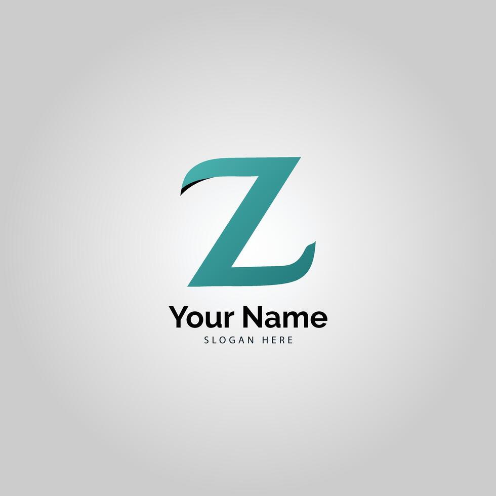 Crafting a Striking Z Initial Letter Logo Design vector