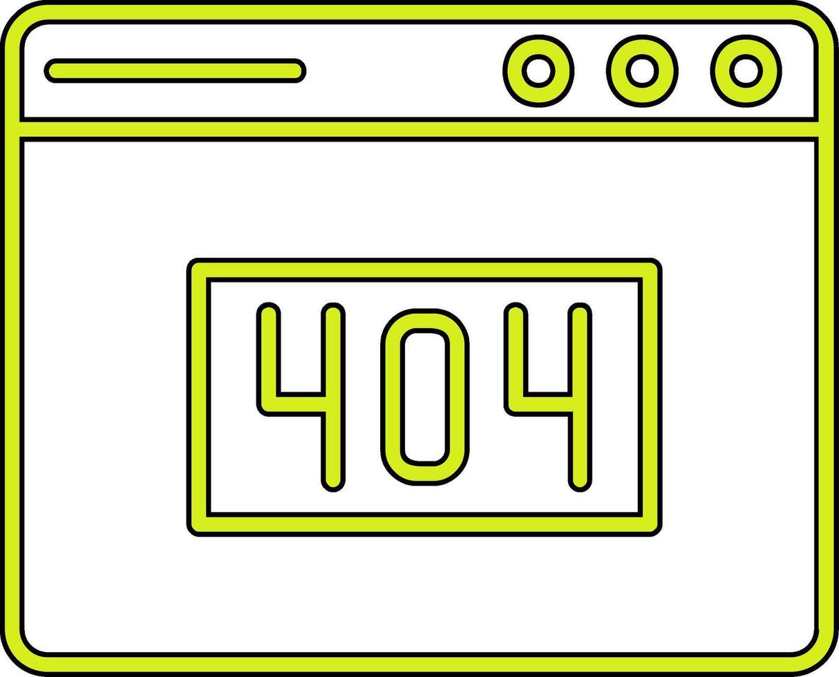 404 Error Vector Icon