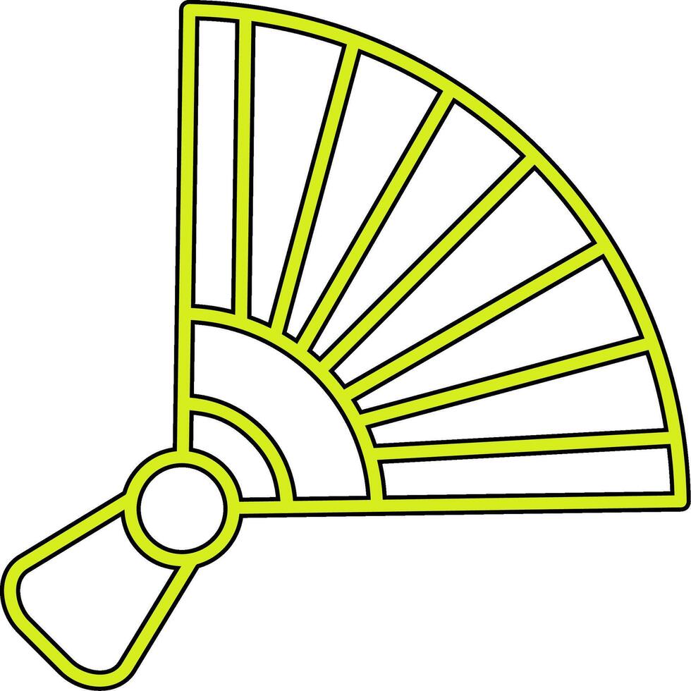 Chinese hand fan Vector Icon