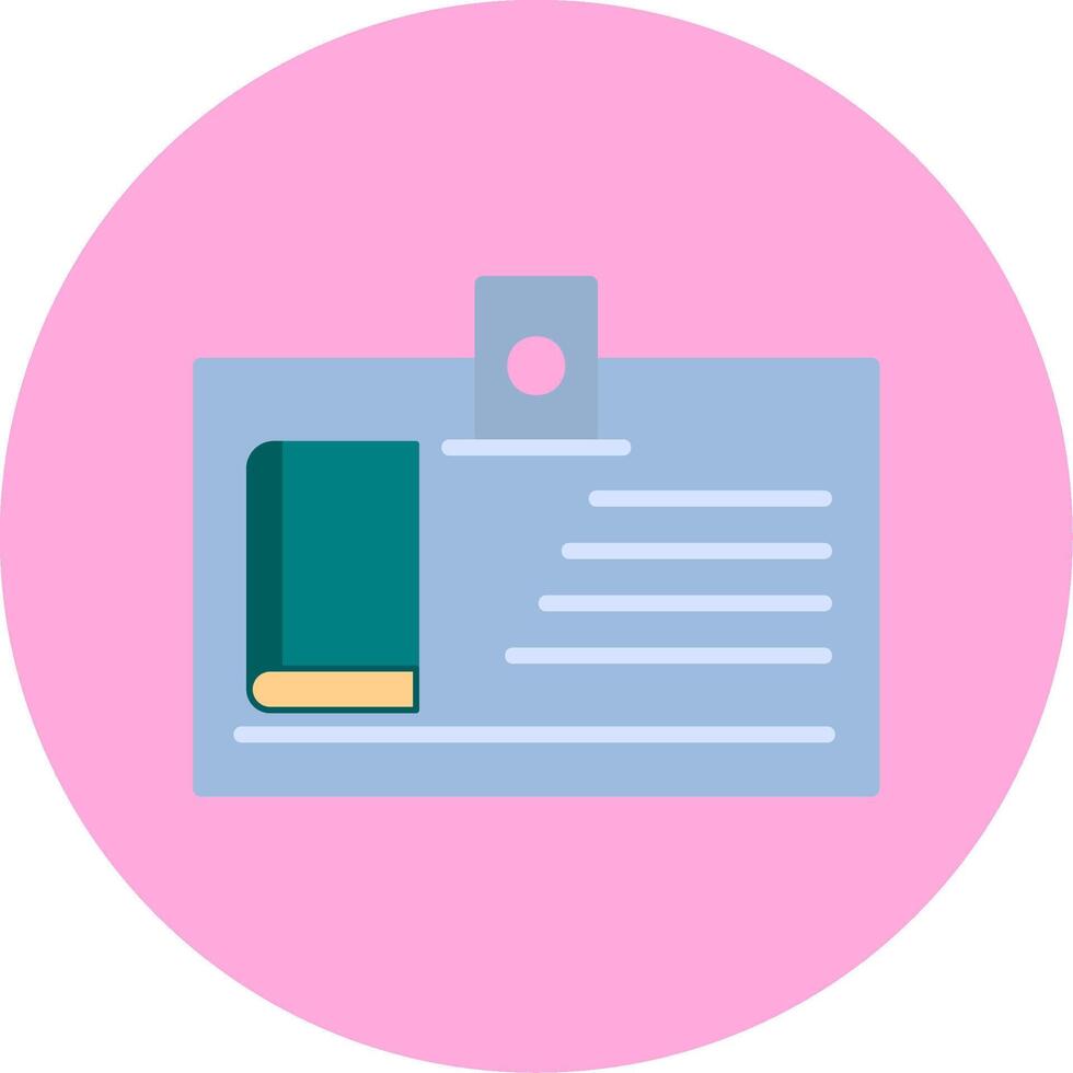 Library Card Vector Icon