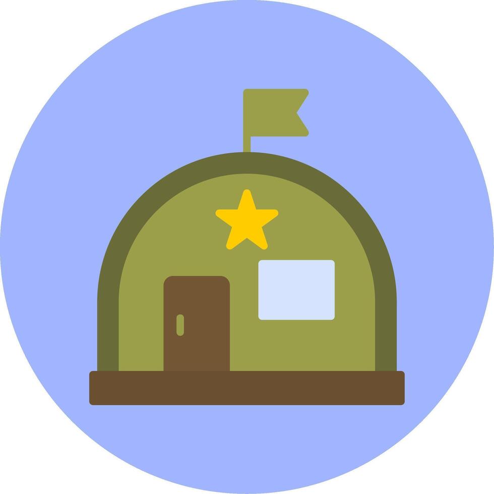 Military Warehouse Vector Icon