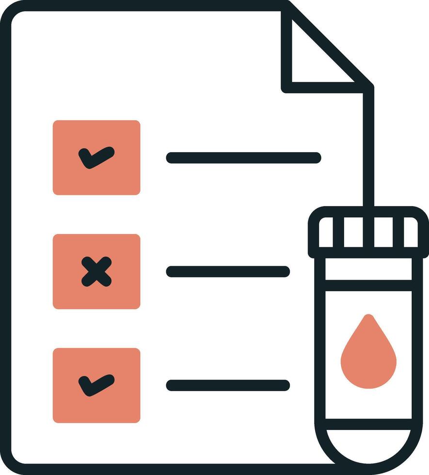 Medical Test Report Vector Icon