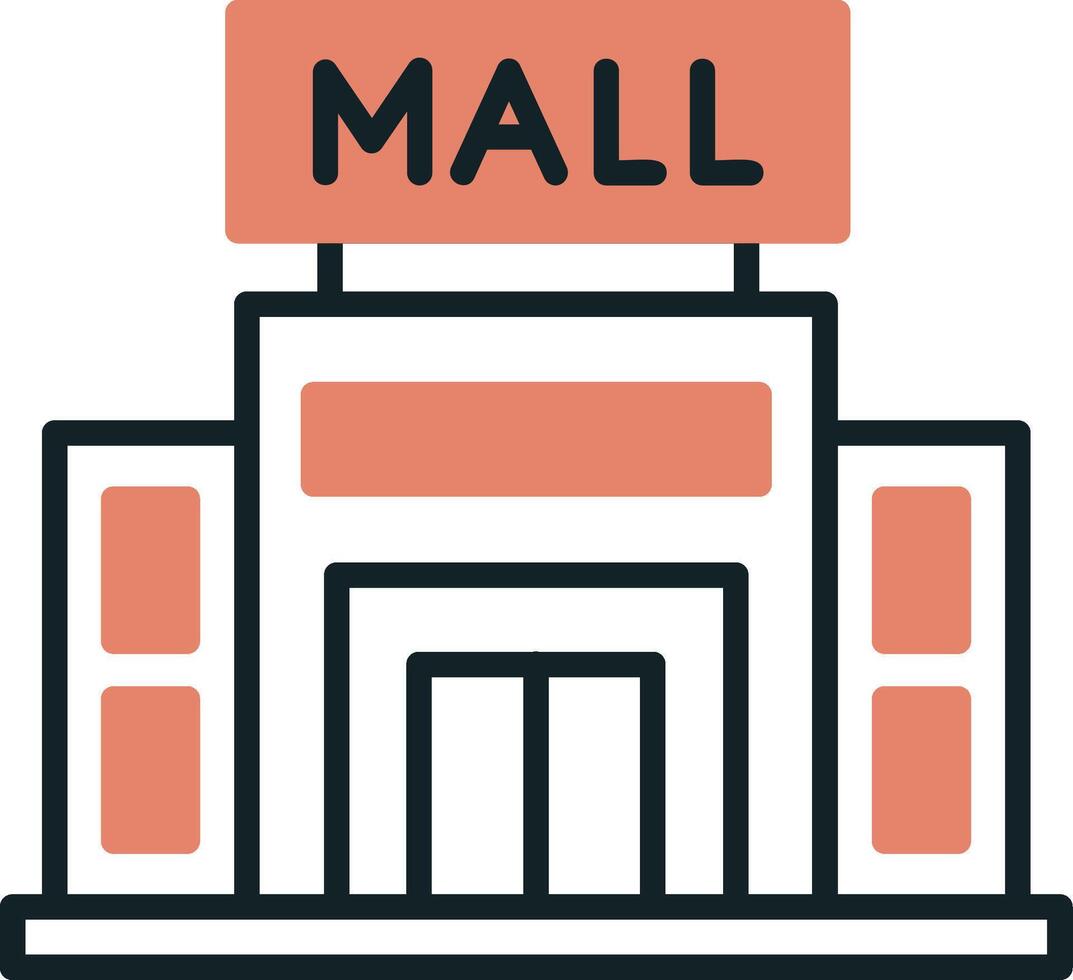 Shopping Mall Vector Icon