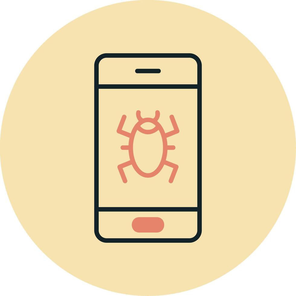 Mobile Virus Vector Icon