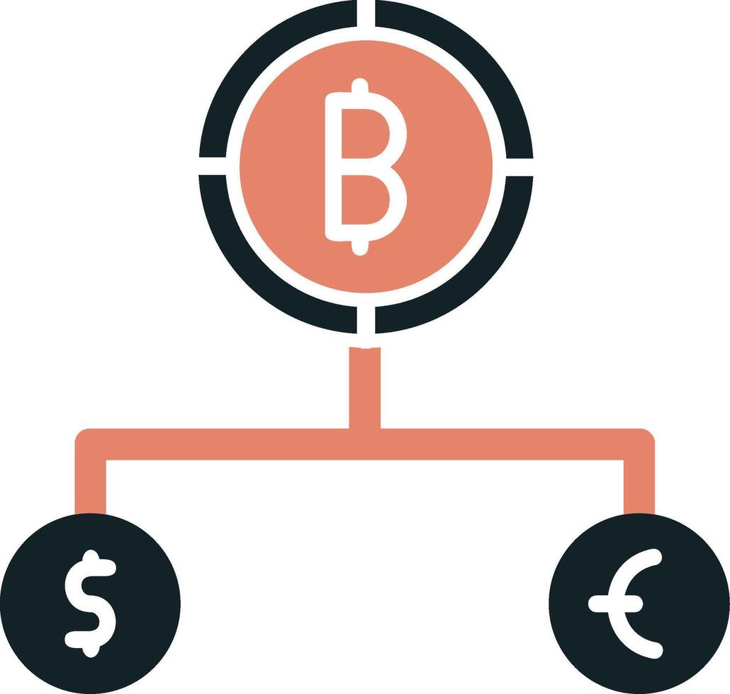 Divide Currency Vector Icon