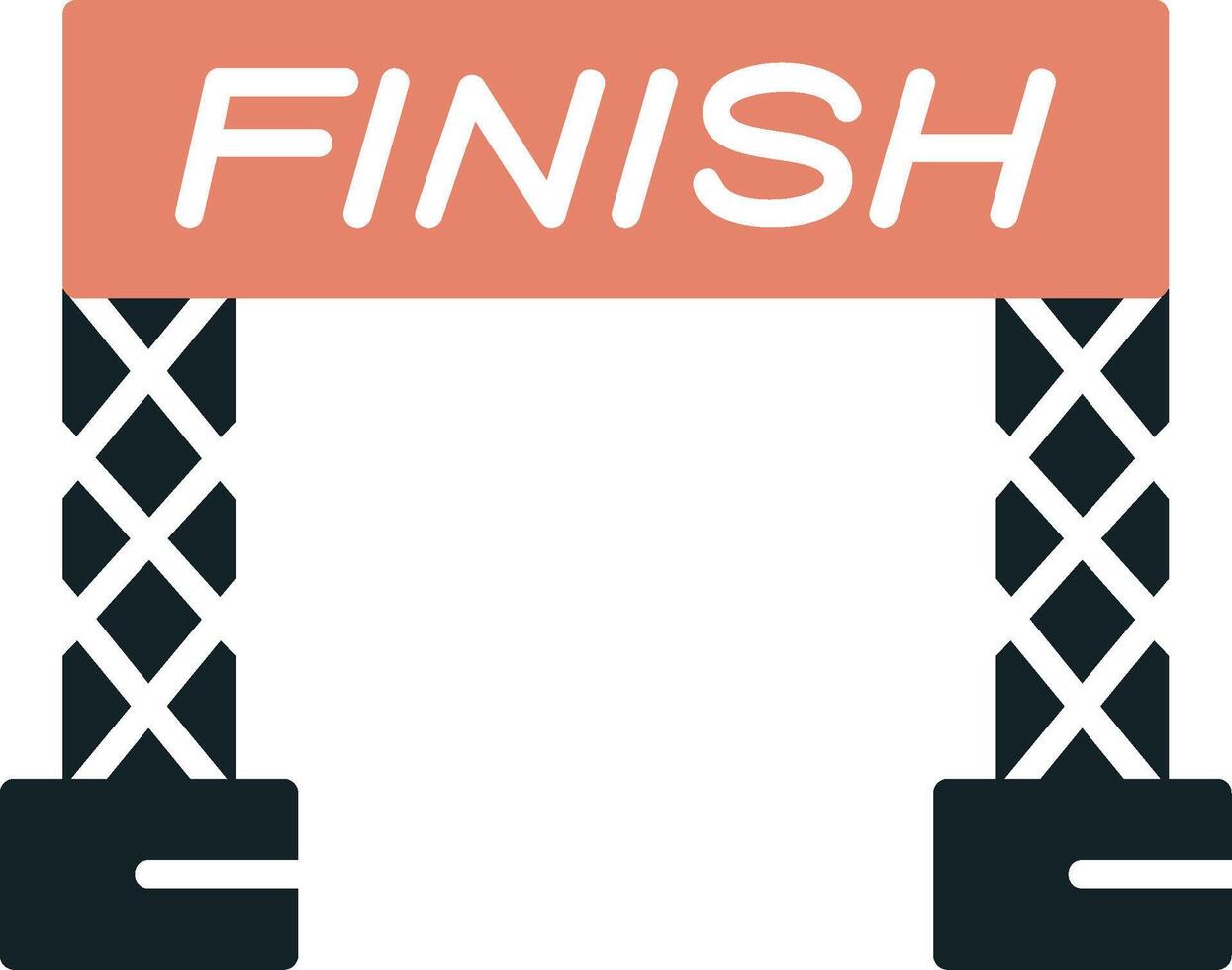 Finish Line Vector Icon