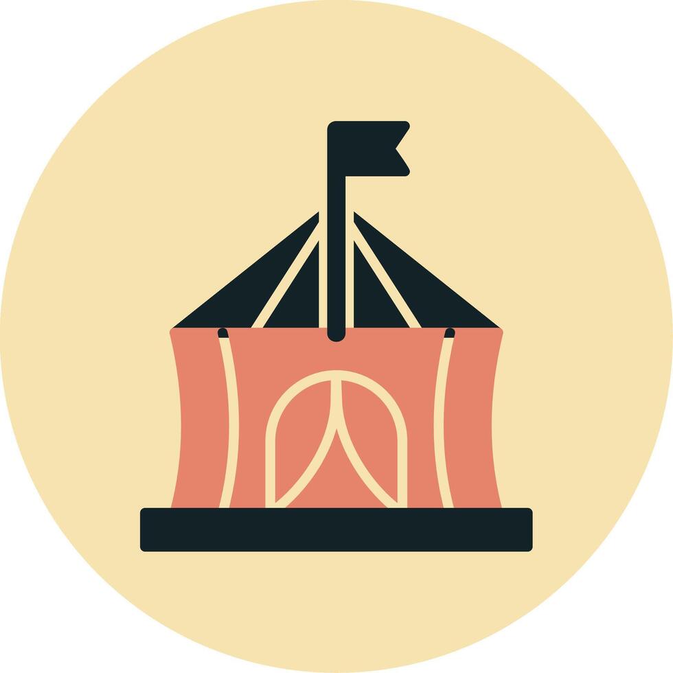 icono de vector de carpa de circo