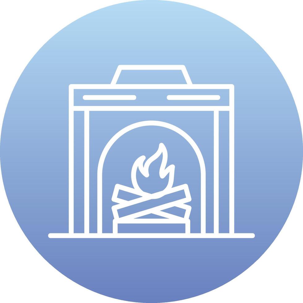 Fireplace Vector Icon