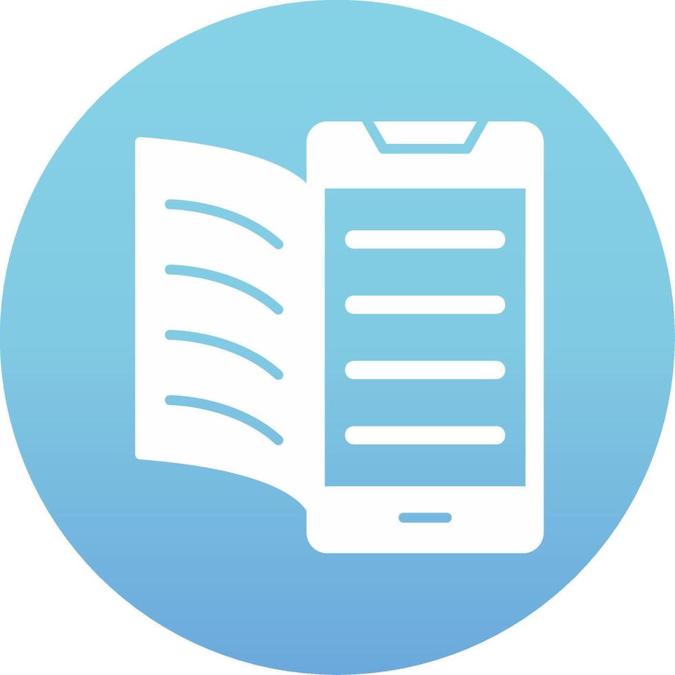 Digital Book Vector Icon