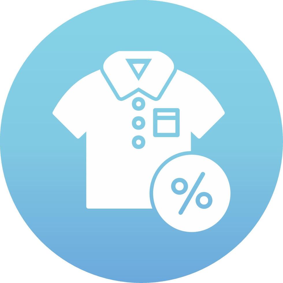 gradient circle glyph vector