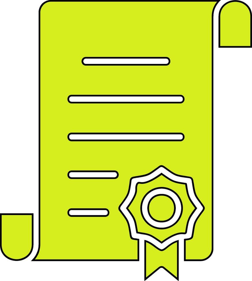 Certificate Vector Icon