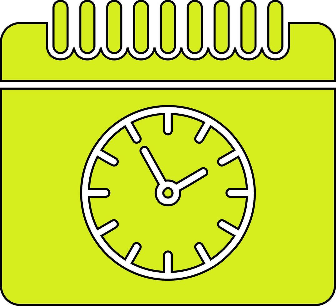 icono de vector de horario