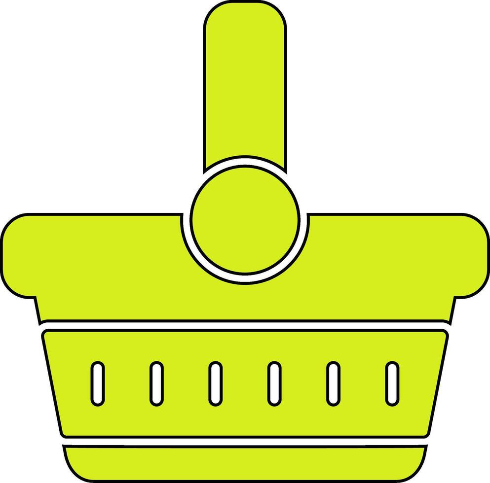 Picnic Basket Vector Icon