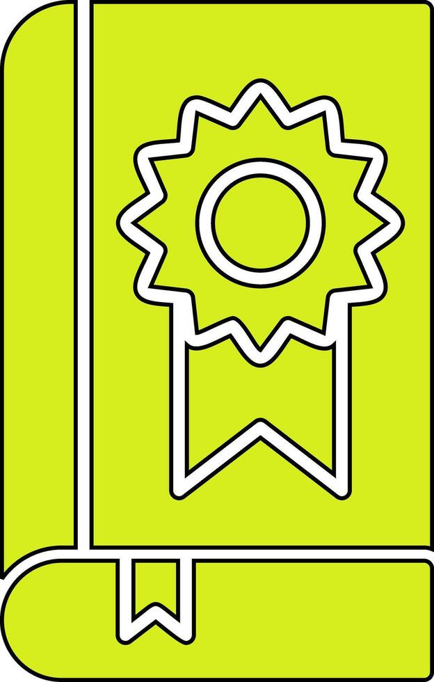 Book Medal Vector Icon