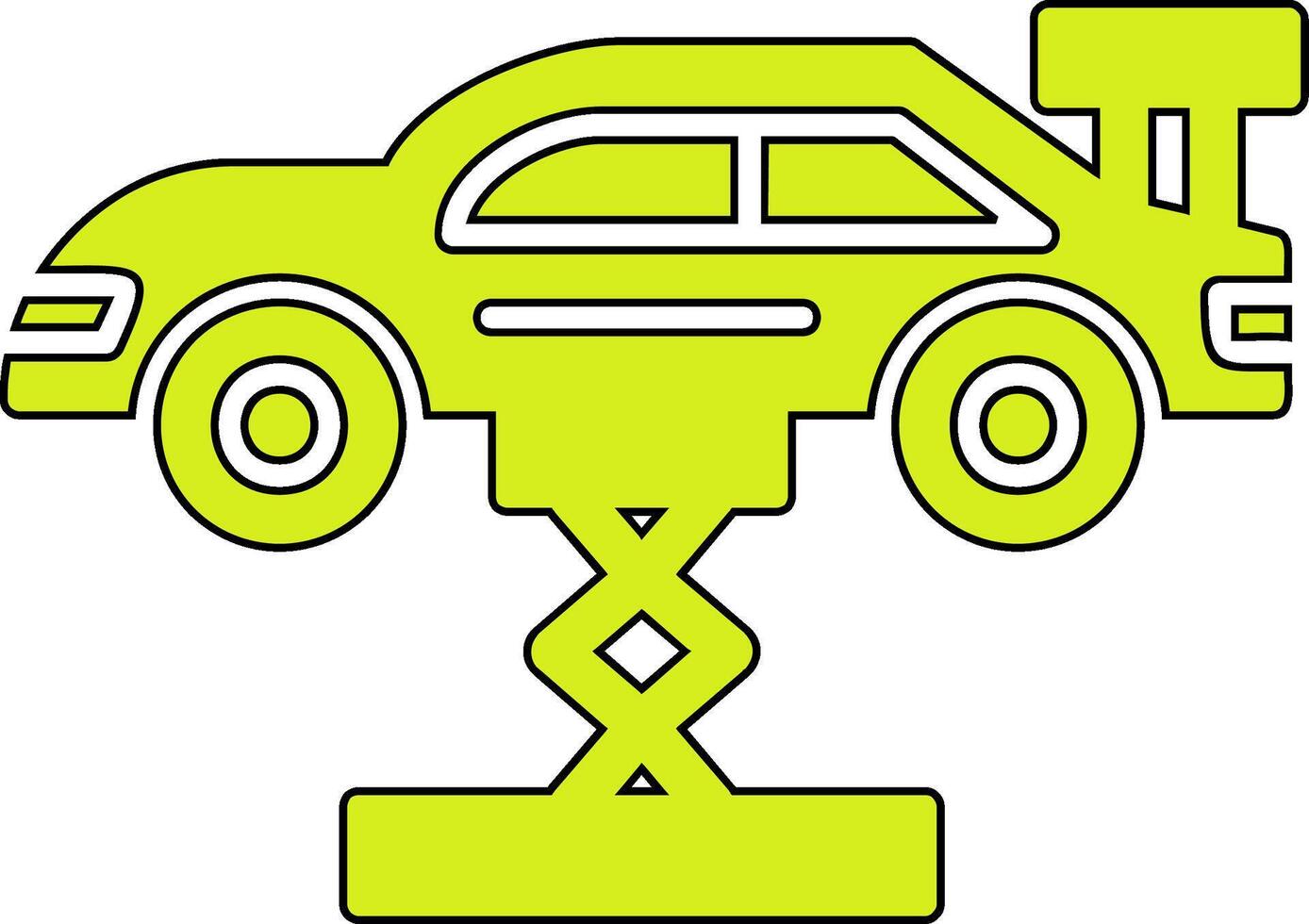 Car Lifting Vector Icon