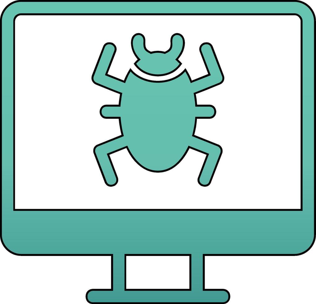 Computer Virus Vector Icon