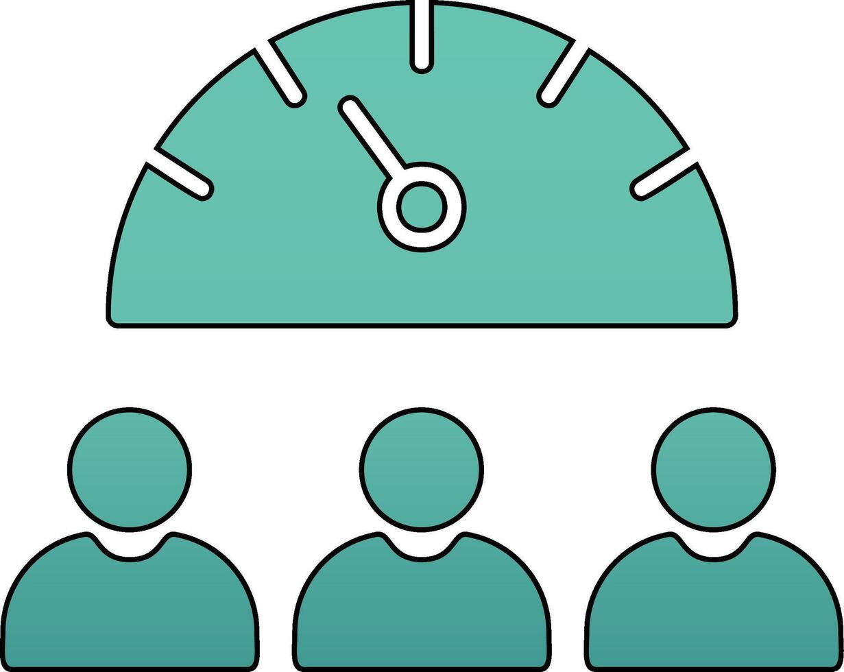 Team Work Speed Vector Icon