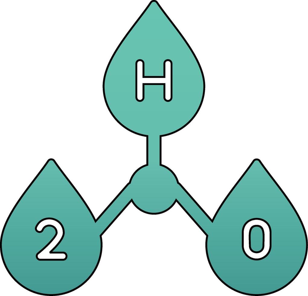 H2o Vector Icon