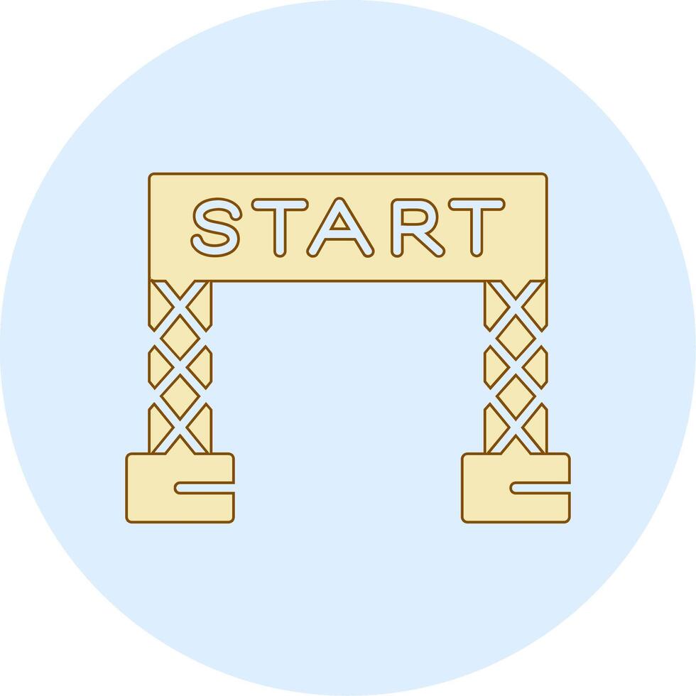 Start Line Vector Icon