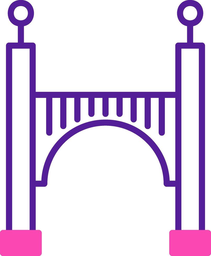 icono de vector de puente