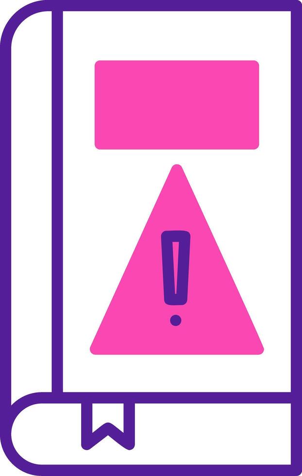 Book Alert Vector Icon