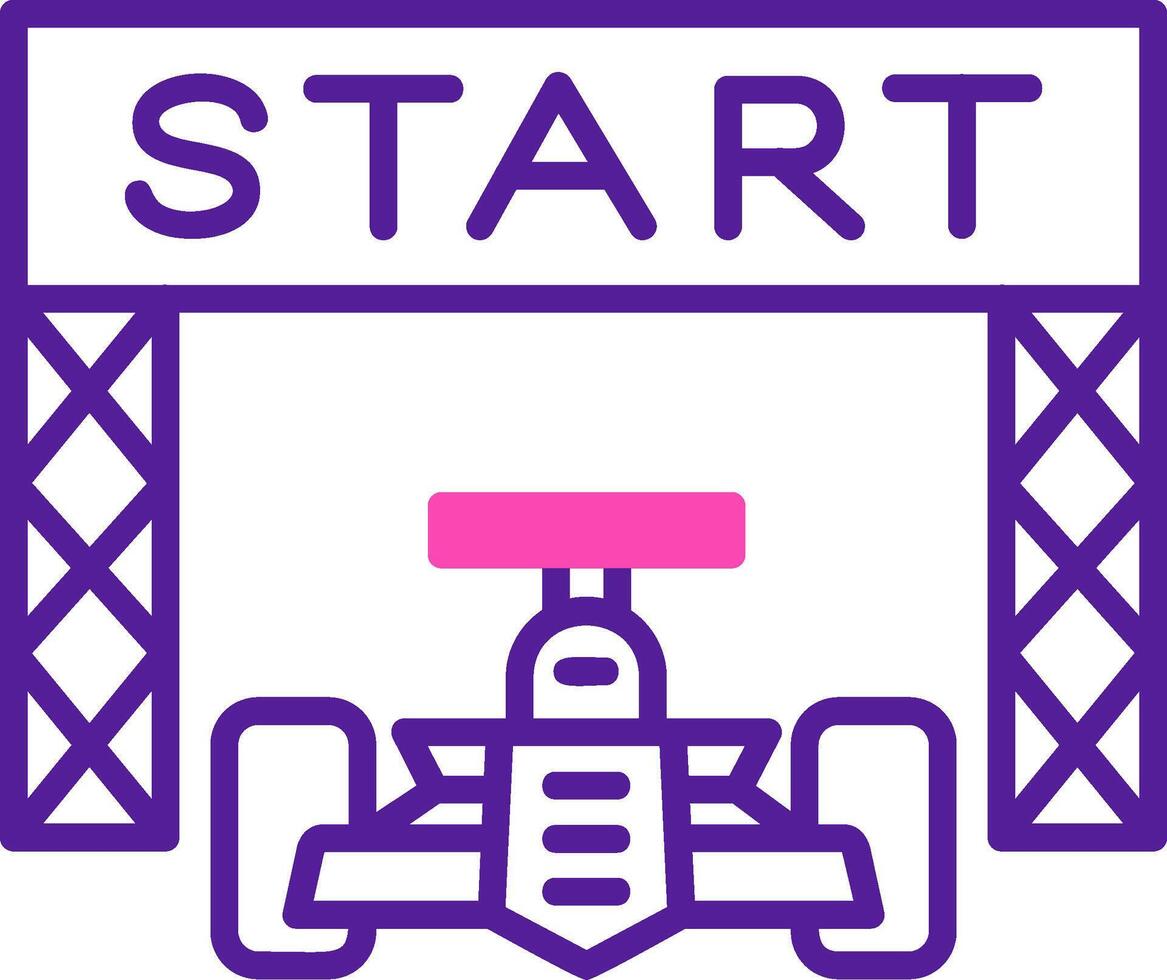 Starting Race  Vector Icon