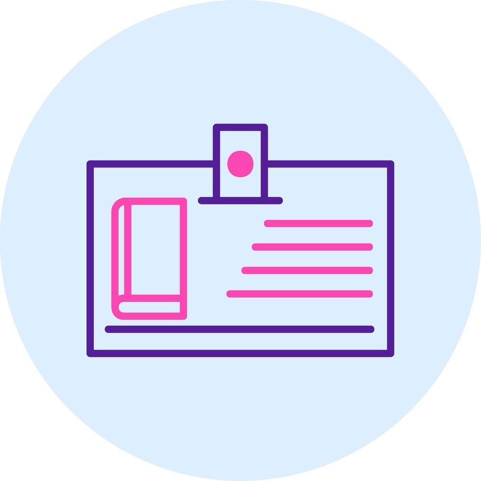 Library Card Vector Icon