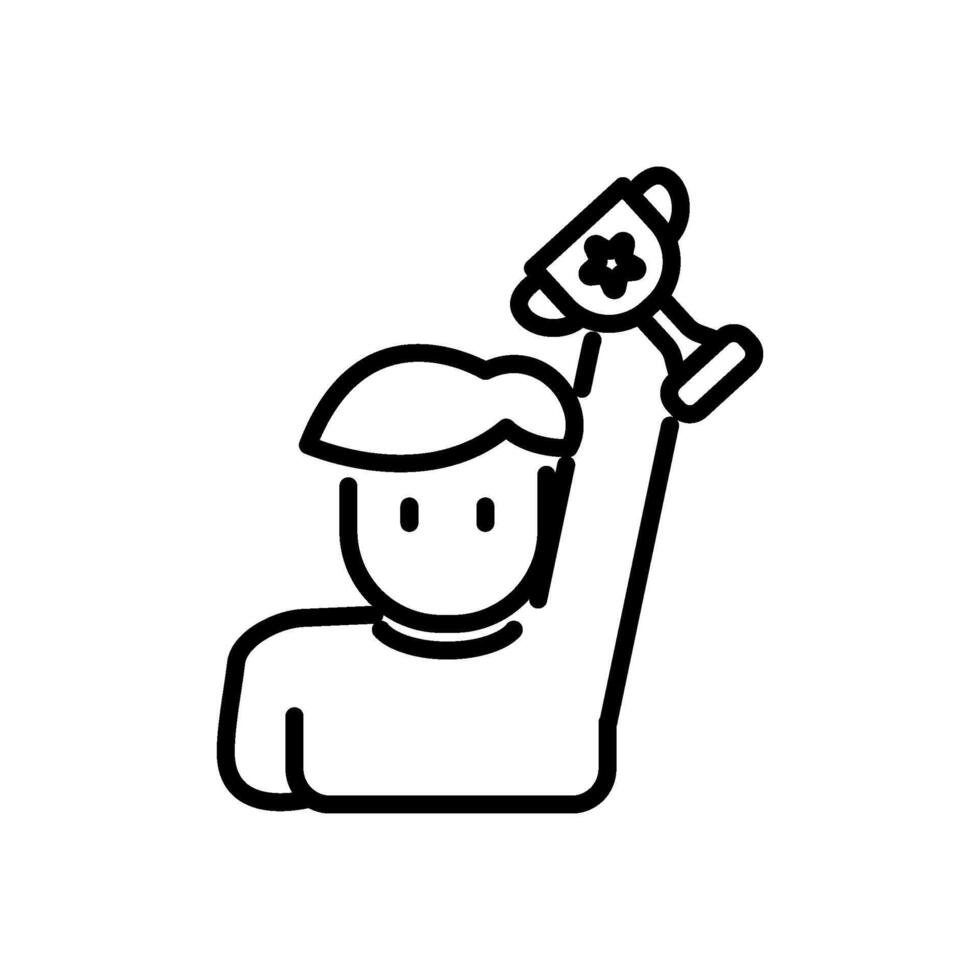 award icon vector in line style