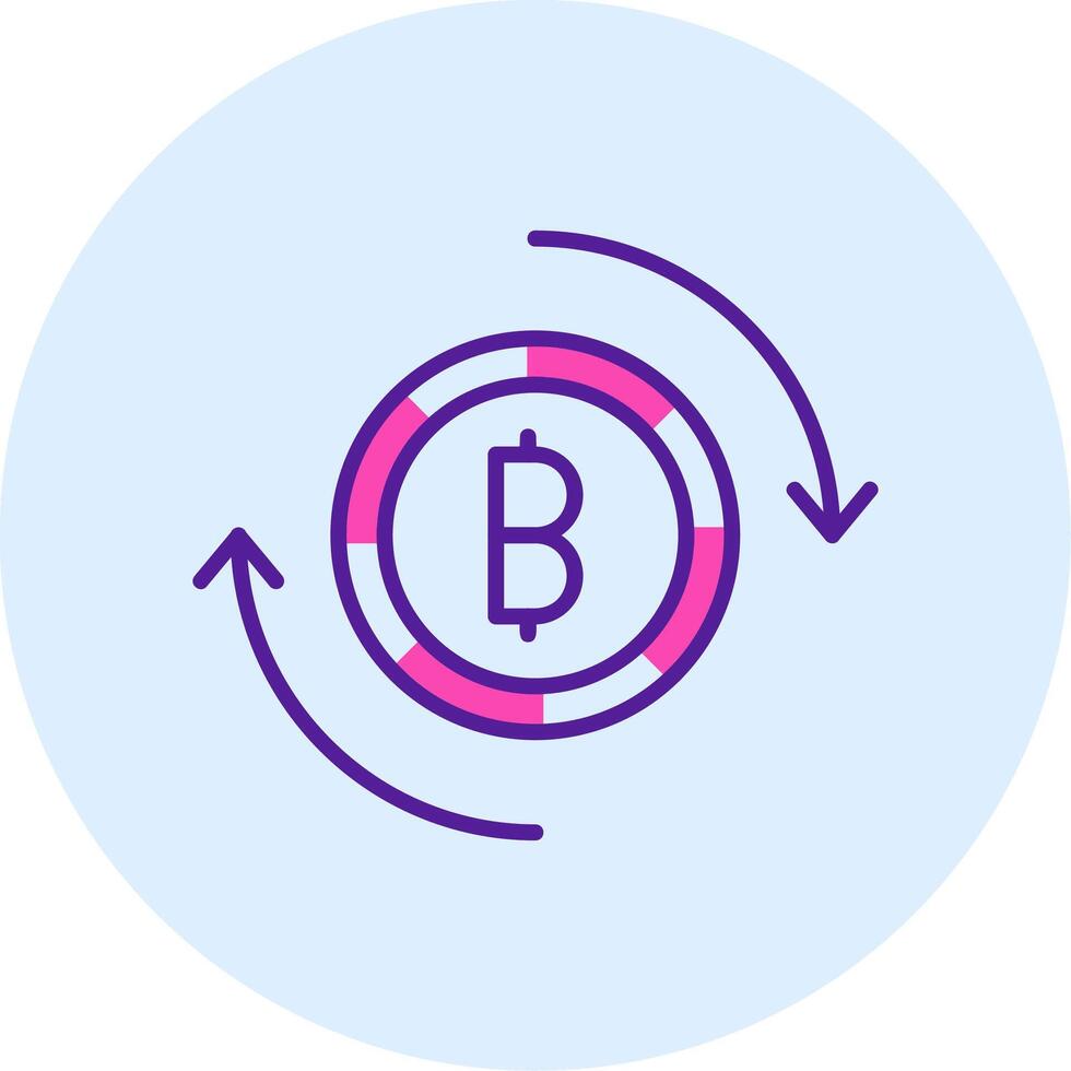 Bitcoin Exchange Vector Icon