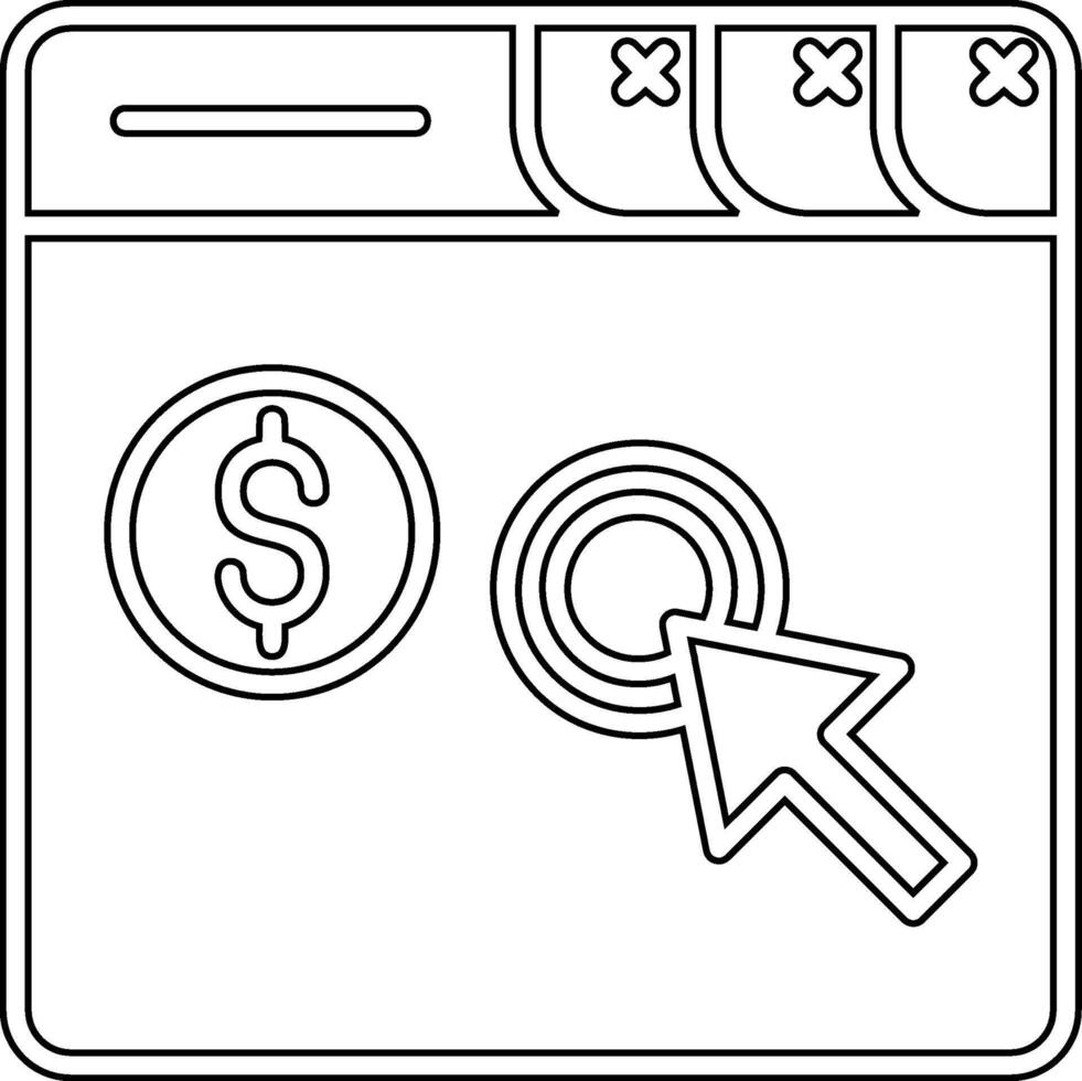 Pay Per Click Vector Icon