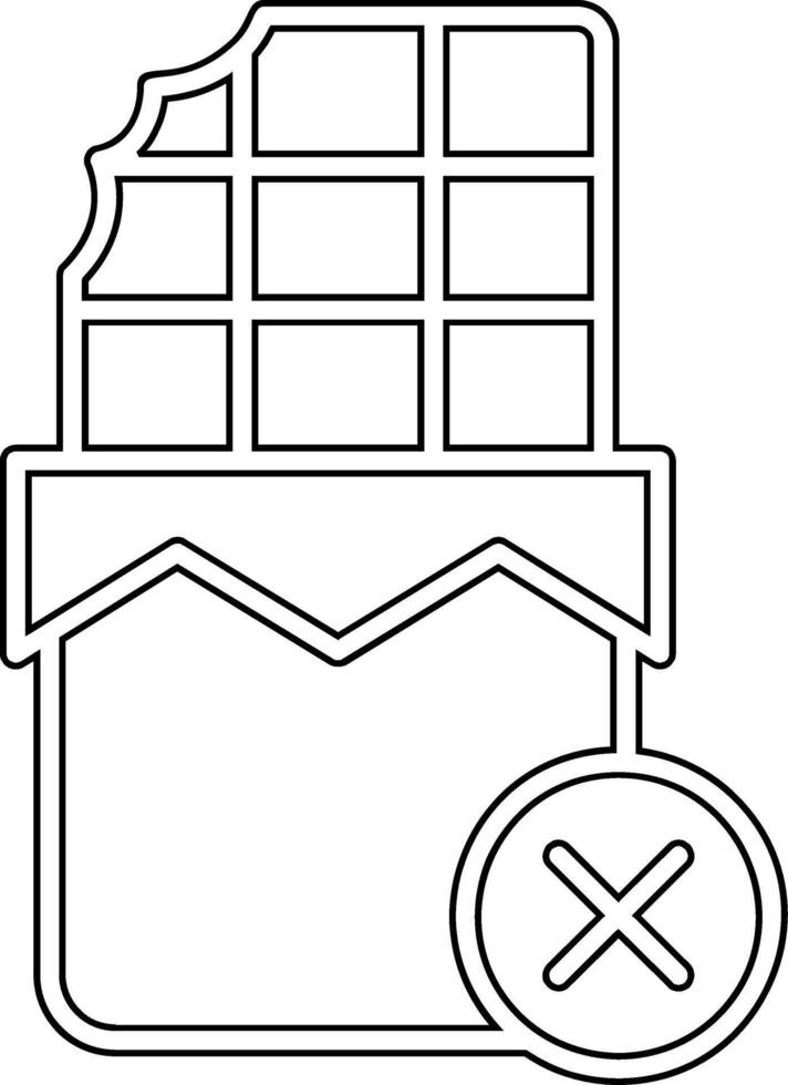No Chocolate Vector Icon