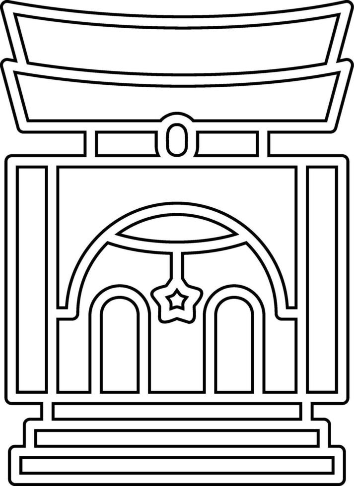 santuario vector icono