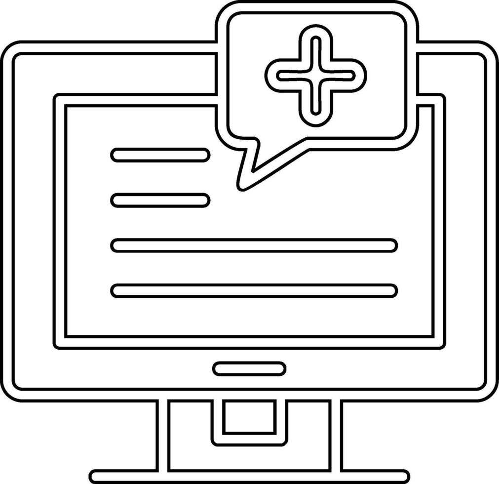 Medical Notification Vector Icon