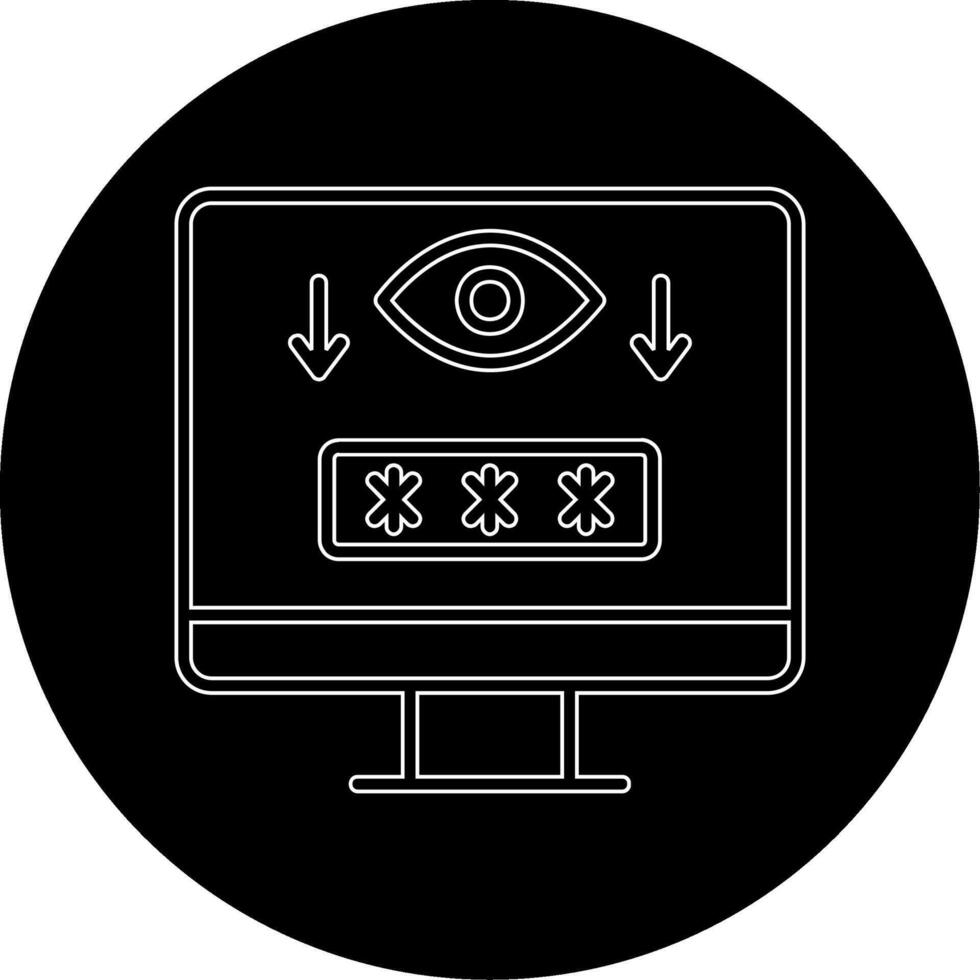 Computer Spyware Vector Icon
