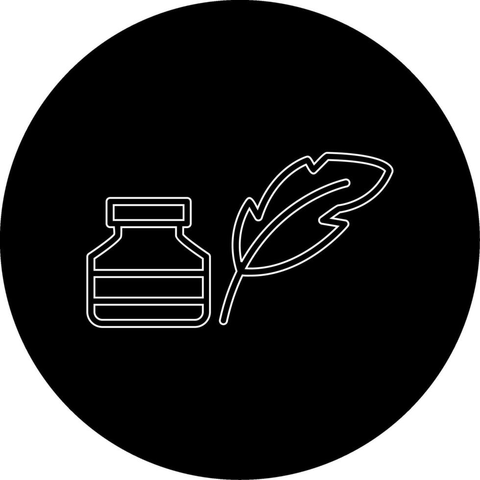 Quill And Ink Vector Icon