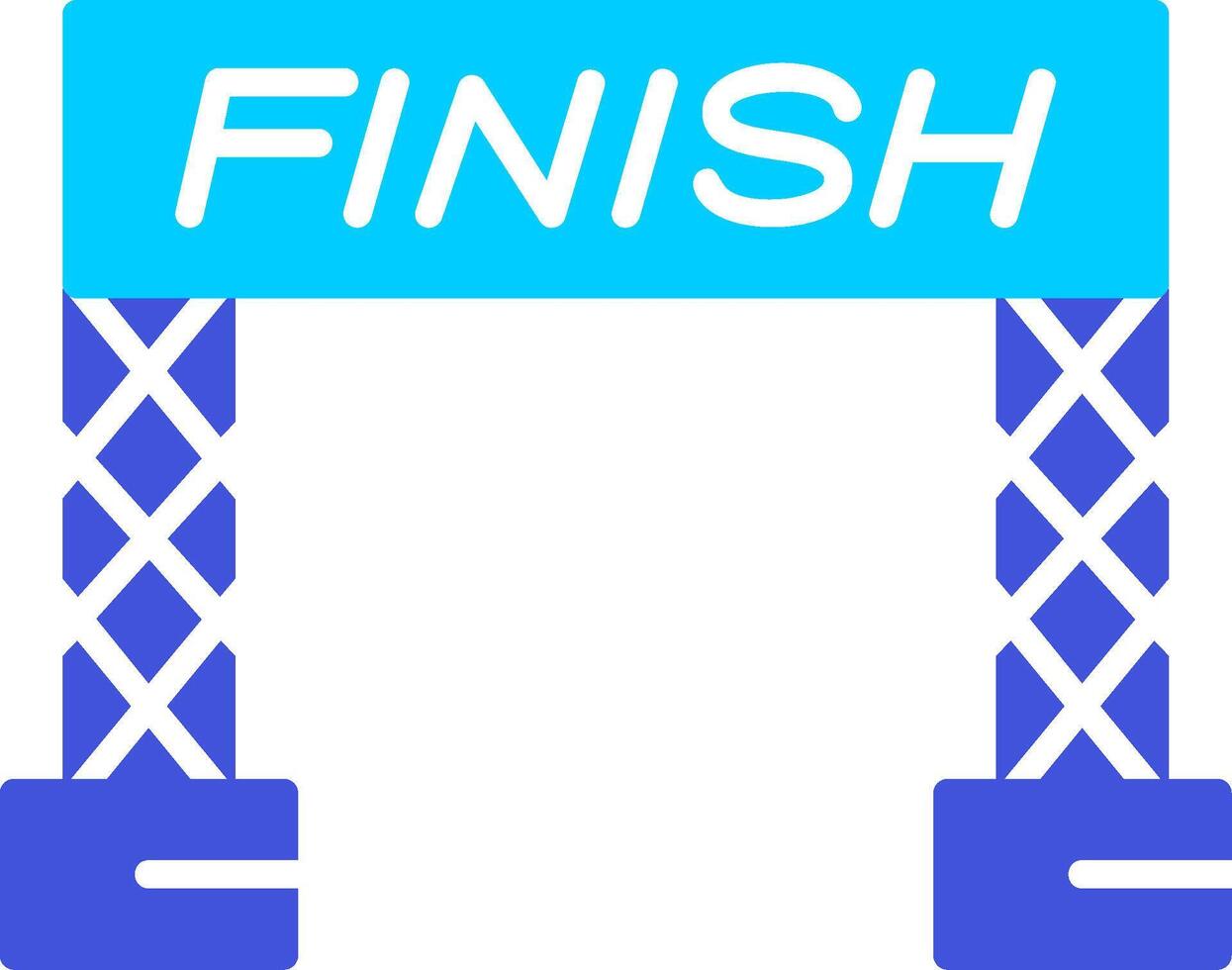 Finish Line Vector Icon