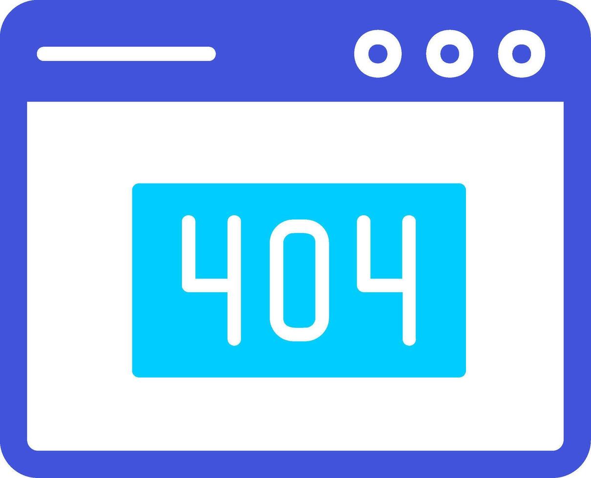 404 Error Vector Icon