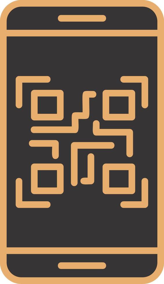 Smartphone Qr Code Vector Icon