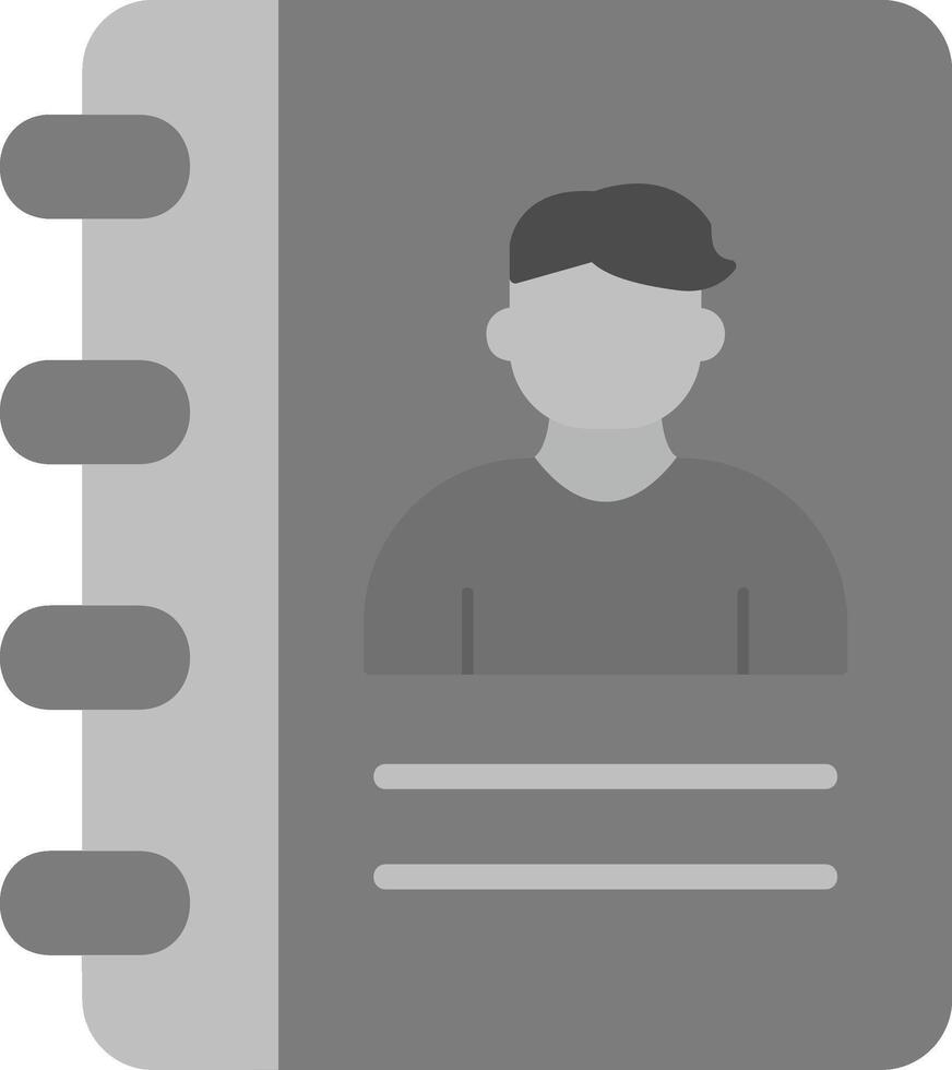 Contact Book Vector Icon