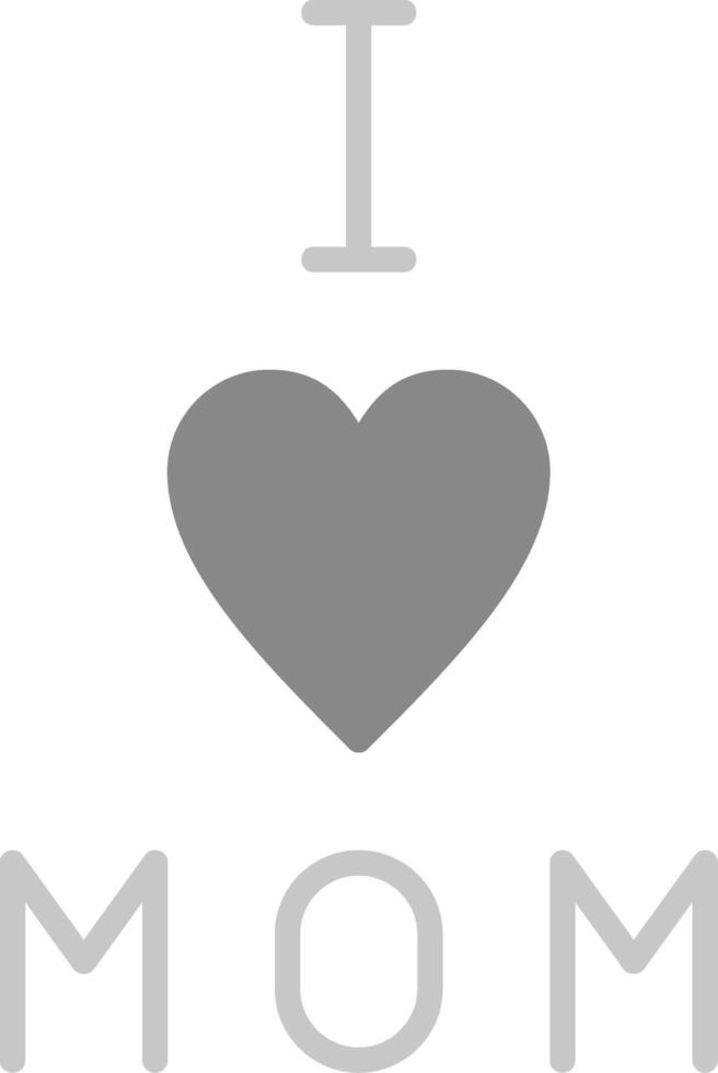 I love Mom Vector Icon