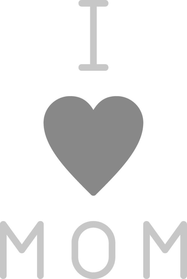 yo amor mamá vector icono