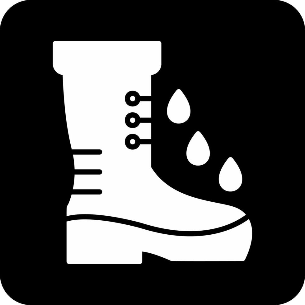 botas de lluvia vector icono