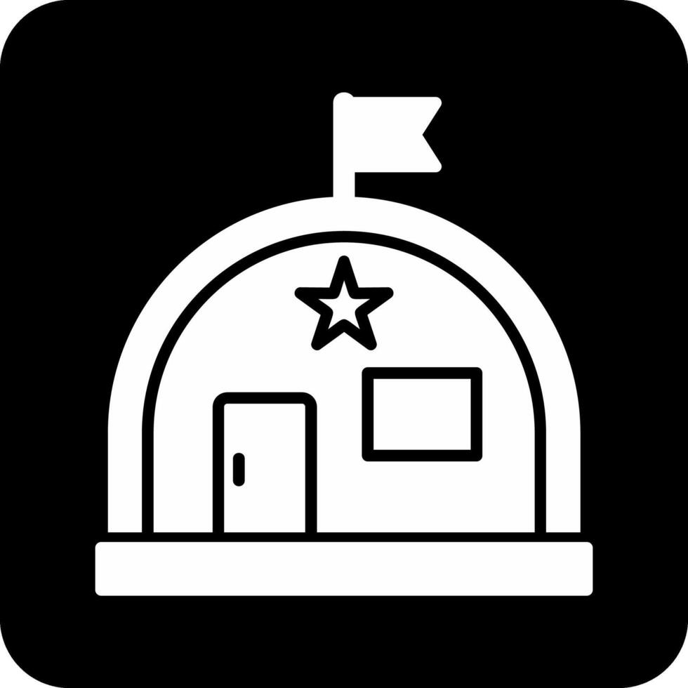 Military Warehouse Vector Icon